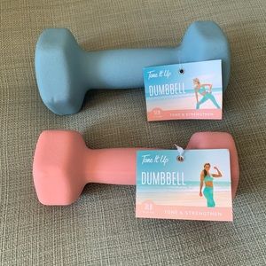 Dumbbell weights (ONLY ONE OF EACH)